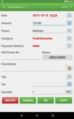 Expense Manager android App screenshot 3